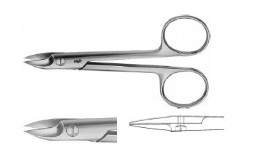 БІБЕ КОРОН. НОЖИЦІ ПРЯМ. 110MM